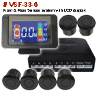 Front & rear sensor system with LCD display