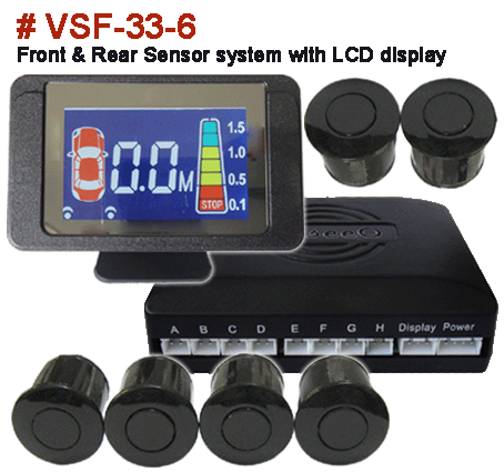 Front & Rear Sensor with LCD display